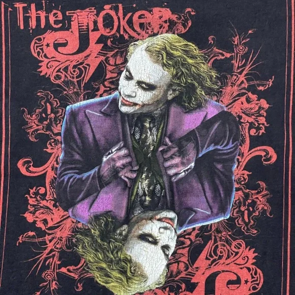Joker The Dark Knight Batman Heath Ledger‎ Movie Shirt - Picture 2 of 6